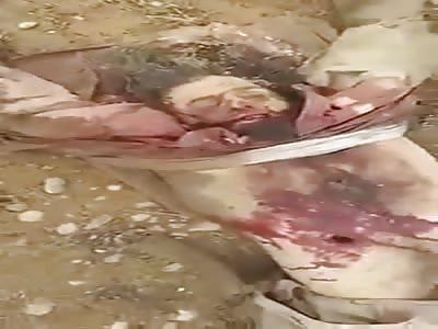 Shiite exposed corpses of Sunnis