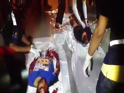 Man cut into two in accident