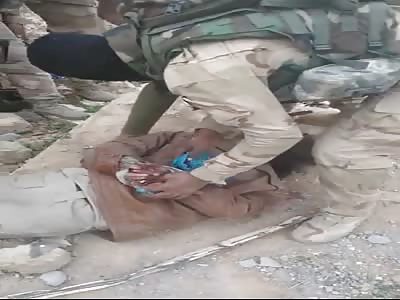 Execution They tie hands and then shot him dead