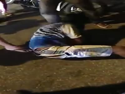 Thief beaten by victims