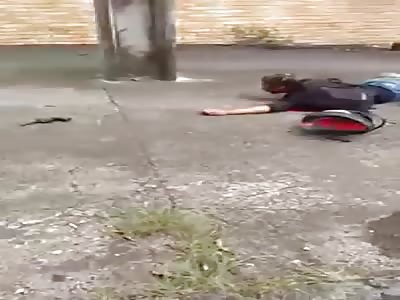 Assailant gunned down agonizes screaming for help