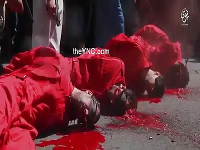 New: ISIS Execute 5 hostages several headshots