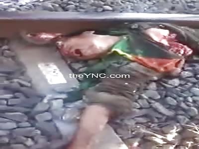 score at 2 man run over by a train