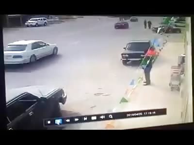 Driver Gets Ejected Through The Windshield Of His Car In A Crash