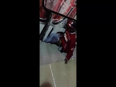 The Subway Car Crushed The Legs Of A Man