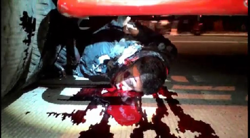 The Man Died With His Head Crushed By A Truck