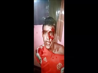 Comando Vermelho Execution with machine gun and pistol to a rival member