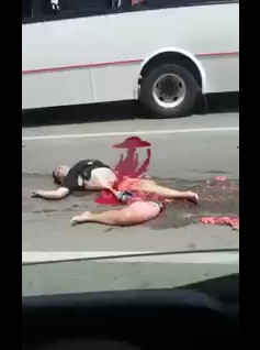 Motorcyclist Completely Ripped To Pieces On The Street