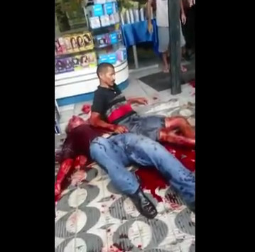 Off Duty Cop VS Off Duty Cop (Shooting and Bloody Aftermath)