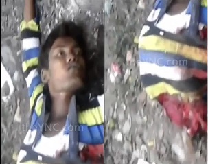 The Suicidal Man Split in Two by a Train 