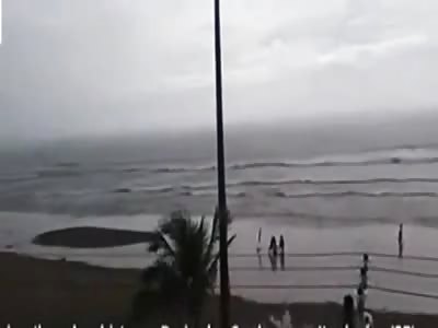 Tourist struck by lightning