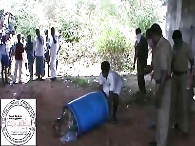 MACABRE FIND: BODY SEALED IN PLASTIC CONTAINER