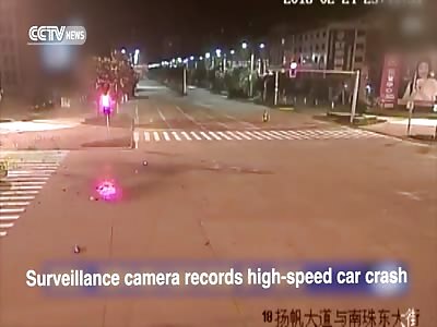 HIGH-SPEED CAR CRASH