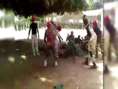 SOLDIERS BEATING AND ABUSING  CADETS DURING TRAINING