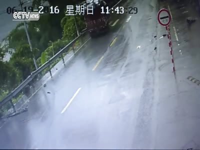 DRIVER, PASSENGER THROWN FROM TUCK AFTER EMERGENCY STOP