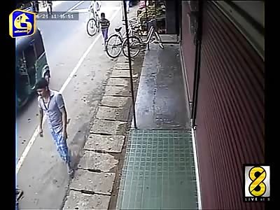 BRUTAL: BOY IS RUN OVER BY MOTORCYCLE