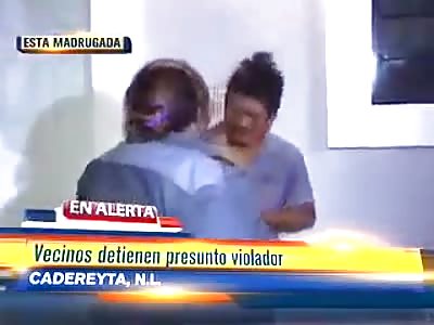 PERVERT IS SEVERELY BEATEN BY A WOMAN