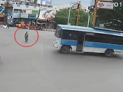 ELDERLY MAN HIT BY BUS