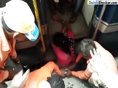 WOMAN DIES AFTER STUCK BETWEEN TRAIN AND PLATFORM