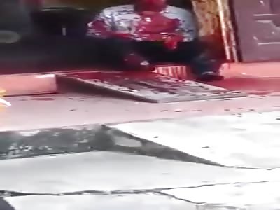 MAN CUTTING THE PULSES AFTER CAUSE ACCIDENTS