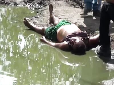 MAND KILLED SHOT IN FACE