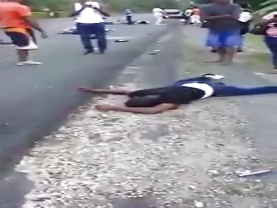 AFTERMATH OF SHOCKING MOTORCYCLE ACCIDENT