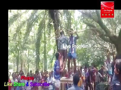 HANGED MAN IN RIGOR MORTIS