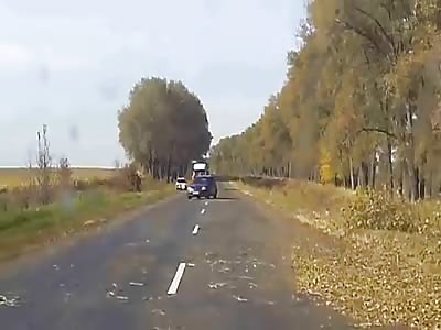 TIMBER! (A VERY UNLUCKY DRIVER)