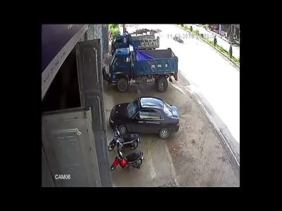 MOTORCYCLIST RAN OVER A COW