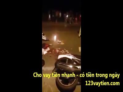 GIRL ON A SCOOTER WAS CRUSHED BY TRUCK