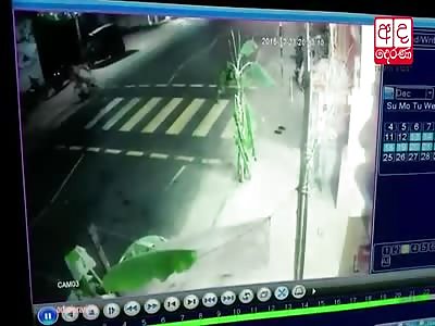 SPEEDING BUS HITS CYCLIST WHILE ON YELLOW CROSSING