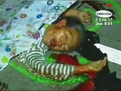 ELDERLY WOMAN WAS CRUSHED IN AN ACCIDENT