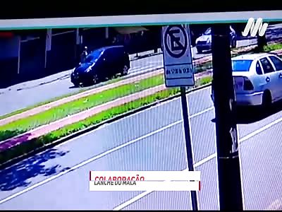 ELDERLY WOMAN BEING RUN OVER IN CROSSWALK