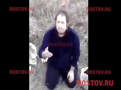 MAN WITH A KNIFE STUCK IN HIS HEAD