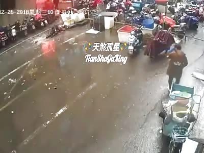 A FALLING BODY - SHOCKING SUICIDE