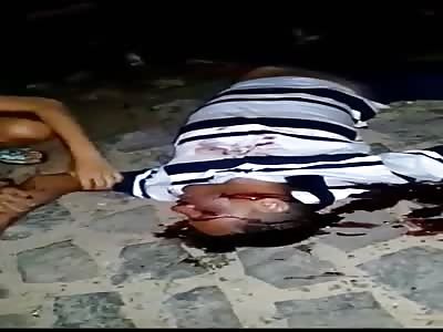 FOR HIM, LIFE ENDED WITH A SHOT IN THE FACE