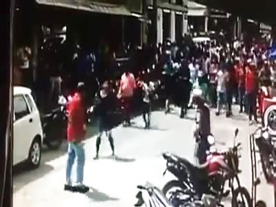 MAN BEING STABBED TO DEATH DURING FIGHT