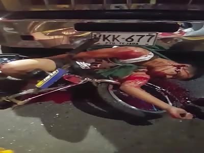 BLOOD AND GASOLINE: AFTERMATH OF FATAL ACCIDENT