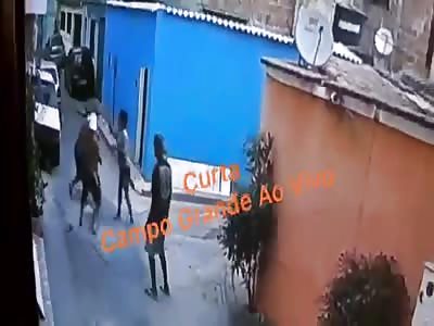 MAN BEING BEATEN TO DEATH