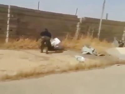 THROWN TO THE SIDEWALK AND EXECUTED BY MACHINE GUN