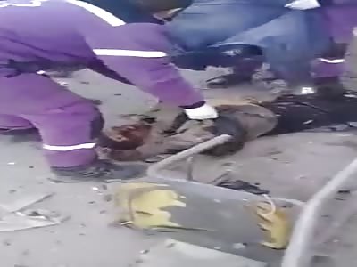 CHAOS IN THE STREET AFTER BOMBING