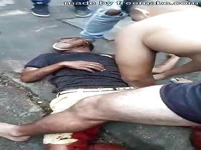 THIEF BEING BEATING TO DEATH