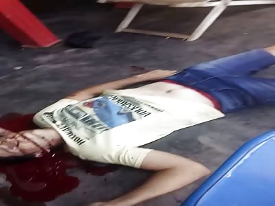 MAN WAS MURDERED IN A BAR