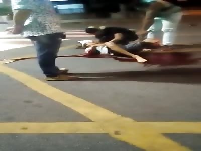 RIDER IN VERY GOOD SHAPE AFTERMATH ACCIDENT