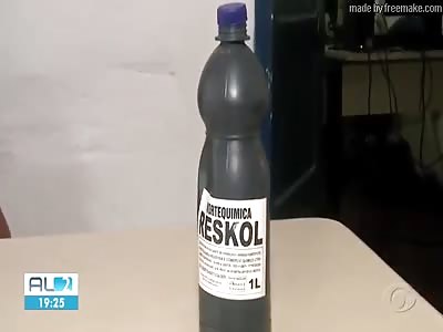 MAN THREW ACID ON EX WIFE FACE