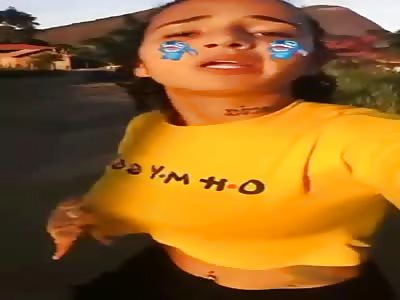 BAD DECISION: STUPIG GIRL WANTS TO FIGHT