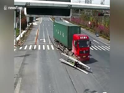  MAN TRAPPED UNDERNEATH STEEL PIPES