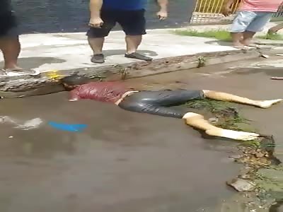 THIEF WAS SHOT AND ROLLS IN THE SEWER