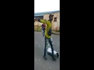 AFTERMATH OF 'WOMAN SURVIVE HUGE EXPLOSION'