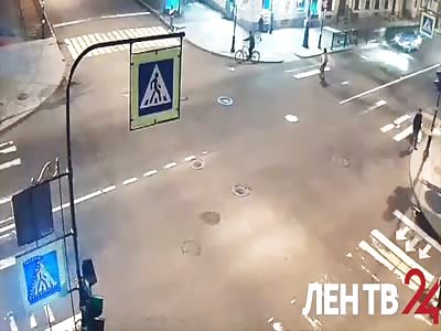 RUNOVER BY SPEEDING CAR